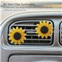 FUWIND Lot De 2 Accessoires Voiture De Tournesol Assainisseur d'air De Voiture Mignon Clips D'¨¦Vent De Tournesol D¨¦Corations C