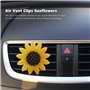 FUWIND Lot De 2 Accessoires Voiture De Tournesol Assainisseur d'air De Voiture Mignon Clips D'¨¦Vent De Tournesol D¨¦Corations C