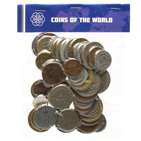 50 pièces étrangères différentes Collection Argent Ensemble de Toute l’Europe. Pièces de Collection