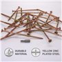 SKIR'CO Lot de 20 vis à bois universelles longue vis a bois en acier zingué Tête fraisée Torx Type 17 Vis à panneaux d'aggloméré