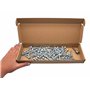 SKIR'CO Lot de 70 vis DIN 7504 K en acier zingué 6,3 x 38 mm, vis à tôle auto-perceuse, tête hexagonale