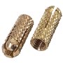 SKIR'CO Lot de 100 chevilles en laiton M6 x 22 mm