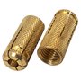 SKIR'CO Lot de 25 chevilles en laiton M16 x 45 mm