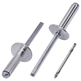 SKIR'CO (30 pièces) Rivets Aveugles à Grande Bride en Aluminium 5