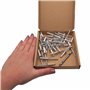 SKIR'CO (30 pièces) Rivets Aveugles à Grande Bride en Aluminium 5,0 x 20 mm, Mandrin en Acier, Foret Inclus