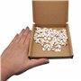 SKIR'CO Lot de 50 chevilles de support d'étagère en plastique de 5 mm, Blanc (S1)
