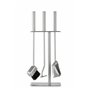 HANSA Ensemble d'outils de cheminée de qualité supérieure (3 pièces) SS - Cintre carré en acier inoxydable - Accessoires de chem