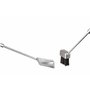 HANSA Ensemble d'outils de cheminée de qualité supérieure (3 pièces) SS - Cintre carré en acier inoxydable - Accessoires de chem