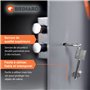Brihard Business XL Coffre-fort avec Serrure de Qualité Supérieure à Clé, 50x35x36cm (HxWxD), Gris Titane