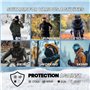 menique Cache-cou d'hiver 100 % laine mérinos pour homme et femme, cache-cou extensible multifonctionnel, bandana ou écharpe dou