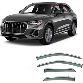 FLLBING Déflecteurs de Voiture Fenêtre Latérale pour Audi Q3 F3 2019-2022