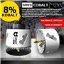 Scie Cloche Bimétallique 68 mm 8% Cobalt – Scie Cloche Bi-métal pour Acier Inoxydable Métal Bois Plaque de Plâtre avec Support à