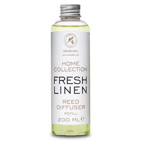 Recharge de Diffuseur Parfumé Linge Frais - 200ml - Diffuseur Parfum Maison - Diffuseur Parfumé de Fresh Linen - Reed Diffuser R