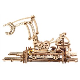 Ugears à Construire Manipulateur Ferroviaire en Bois - Le Puzzle kit d’Assemblage en 3D