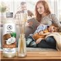 Recharge pour Diffuseur de Vanille 200ml - Parfum de la Noix de Coco 200ml - Diffuseur Parfum Maison - Parfum Frais et de Longue