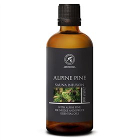 Infusion pour Sauna Pin Alpin 100ml - Huile Essentielle de Pin Alpin & Huile d'Aiguilles de Sapin & Huile d'épicéa - Arôme pour
