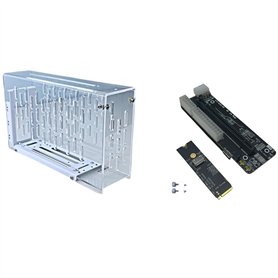 Kochenty Pour Oculink/M.2 NVMe Carte Graphique Externe Ordinateur Portable Boîtier EGPU Dock PCIE 4.0 X4 Gen4 Ordinateur Portabl