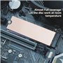 FPHADO SSD Cuivre Dissipateur Solide Disque Refroidisseur Compatible avec pour NVMe/NGFF M.2 SSD 2280 Disque Dut pour Ordinateur