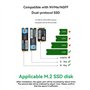 FPHADO SSD Cuivre Dissipateur Solide Disque Refroidisseur Compatible avec pour NVMe/NGFF M.2 SSD 2280 Disque Dut pour Ordinateur