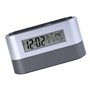 Lorrgasw Horloge de table silencieuse - Porte-stylo numérique électronique - Porte-carte de nom pour outils - Calendrier avec af