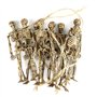 Runioney Lot de 16 mini statues squelettes, décorations d'Halloween, accessoires d'astuces, squelette humain