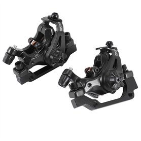 Hztuang Étrier de frein à disque avant et arrière pour vélo XC VTT Speed Clip Dual Piston Frein à disque mécanique