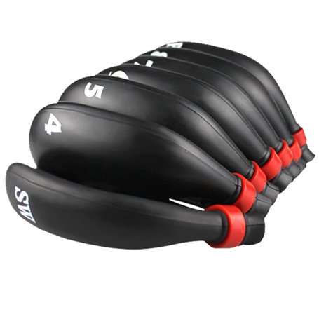 Pyanegn 1 Lot de 9 TêTes de Fer de Golf Ensemble de TêTes de Fer de Golf Ensemble de TêTes de Club en PVC Couvre-Club Couvre-Cas