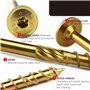 Vervmczn Vis à Bois 1/4 X 3-1/4 Po Vis à Retard Structurel Torx T30 Drive Vis à Retard Structurel en Zinc - TêTe de Rondelle en 