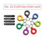 Plookyoe 10 Pièces 13,56 MHz CUID Porte-Clés CUID Modifiable MF S50 1K IC Clés Porte-Clés Jeton Étiquettes NFC Clone Copie Bloc 