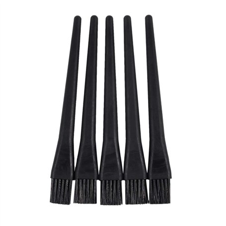 Qiaohome Lot de 5 brosses anti-statiques ESD en plastique avec manche rond Noir 1