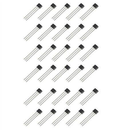 Richeyty Capteur à effet Hall A3144 3 broches détecteur magnétique (lot de 30)