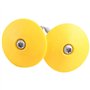 Naugan Lot de 50 clous de toiture ronds en plastique galvanisé de 5,1 cm pour fixation de papier goudron de maison, panneau de m