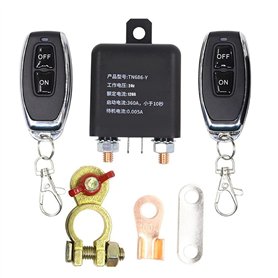 Yuattory Relais de commutateur de batterie universel de 24 V 120 avec télécommande sans fil intégrée déconnexion interrupteurs m