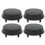 LIUIN 4 pièces Cache Moyeux pour Ford Transit Mk4 Mk5 Mk6 Mk7 (1991-2014)