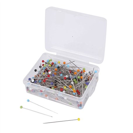 worien 250 PièCes ÉPingles à Coudre Verre à Boule ÉPingles à TêTe Droite Piquer ÉPingles pour CouturièRe de DéCoration