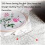 worien 250 PièCes ÉPingles à Coudre Verre à Boule ÉPingles à TêTe Droite Piquer ÉPingles pour CouturièRe de DéCoration