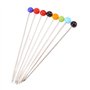 worien 250 PièCes ÉPingles à Coudre Verre à Boule ÉPingles à TêTe Droite Piquer ÉPingles pour CouturièRe de DéCoration