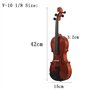 Yuattory Violon 1/8, Instruments de Musique pour Adultes et Enfants, avec éTui Rigide, Archet, IdéAl pour les DéButants