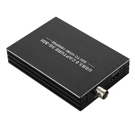 SUPIRING Carte de capture vidéo USB3.0 3G-SDI HD 1080P 60Hz Boîtier de capture vidéo Convertisseur Adaptateur Compatible avec SD