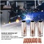 TORR Pour MB15 15AK MIG Kit de Chalumeau de Soudure Pointe de Contact Diffuseur de Buse MIG Kit d'accessoires de Chalumeau de So