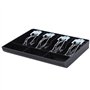 arlote Pochette Rigide Caisse de Caisse Enregistreuse Nouveau Classifier Magasin Caissette à Monnaie Coffret à Tiroir-Caisse Pla