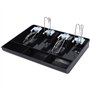 arlote Pochette Rigide Caisse de Caisse Enregistreuse Nouveau Classifier Magasin Caissette à Monnaie Coffret à Tiroir-Caisse Pla