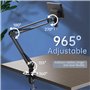 Buqpow RIEVBCAU Bras de microscope flexible, support en métal réglable compatible avec DM4 DM7 DM9