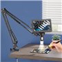 Buqpow RIEVBCAU Bras de microscope flexible, support en métal réglable compatible avec DM4 DM7 DM9