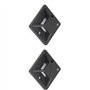 MRNHA 100 pieces auto-adhesif cable attache base support 20 x 20 x 6mm