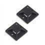 MRNHA 100 pieces auto-adhesif cable attache base support 20 x 20 x 6mm