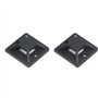 MRNHA 100 pieces auto-adhesif cable attache base support 20 x 20 x 6mm