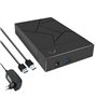 MULOUTSPO Boîtier de Disque Dur 3.5 Pouces avec Interface USB 3.0 pour Disque Dur SATA - Boîtier pour Disque Dur SSD Externe - a