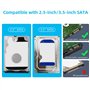 MULOUTSPO Boîtier de Disque Dur 3.5 Pouces avec Interface USB 3.0 pour Disque Dur SATA - Boîtier pour Disque Dur SSD Externe - a