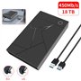 MULOUTSPO Boîtier de Disque Dur 3.5 Pouces avec Interface USB 3.0 pour Disque Dur SATA - Boîtier pour Disque Dur SSD Externe - a